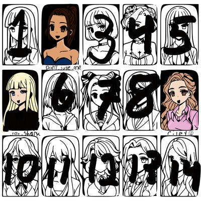 girls that look diffrent anime