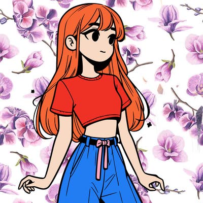 girl in a cute crop top