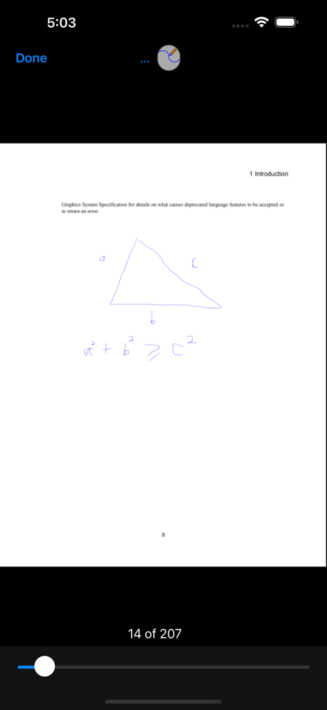 PDF Notes - PDF 페이지에 삼각형과 수학 공식 그리기
