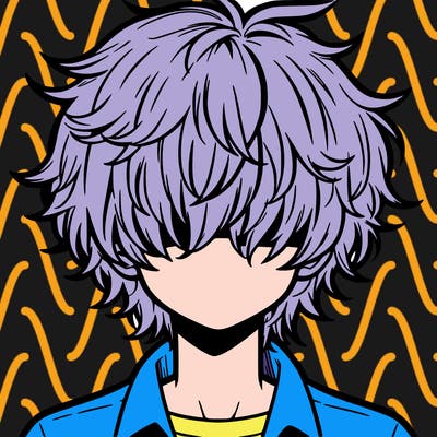 manga boy fluffy hair covering his eyes