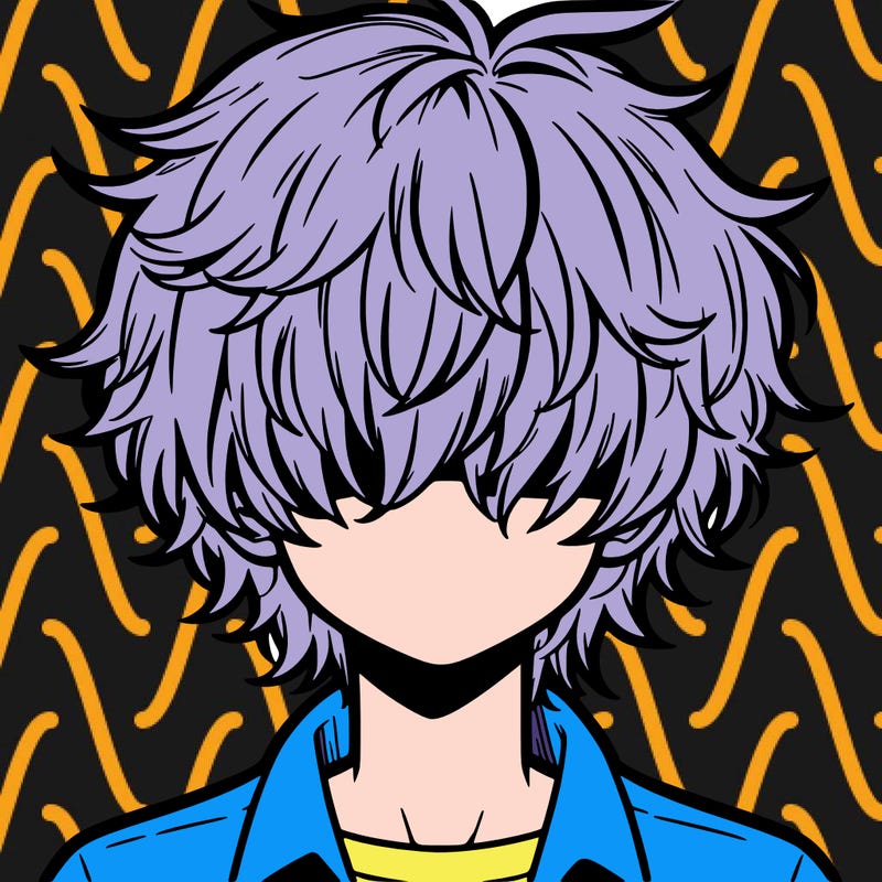 manga boy fluffy hair covering his eyes