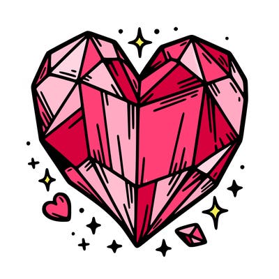 crystal heart