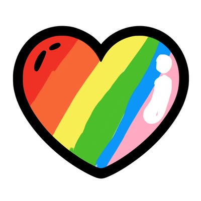 a blank heart