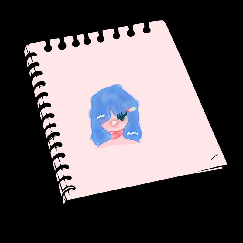 a blank sketch pad