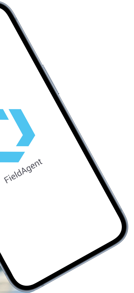FieldAgent 3.0 - FieldAgent 3.0 logo displayed on a smartphone screen