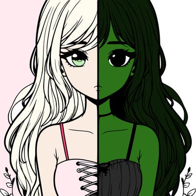 a realistic girl split