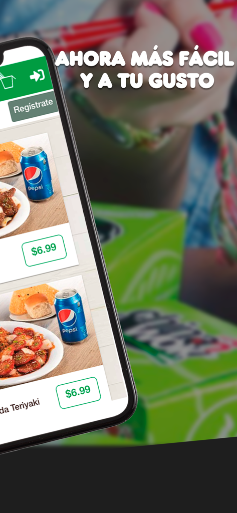 Mobile app screen for China Wok El Salvador displaying food combinations and prices