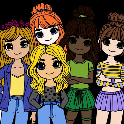 5 girls best friends