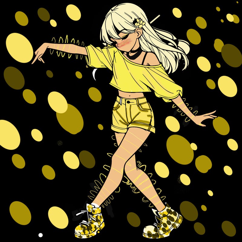 realistic girl danceing