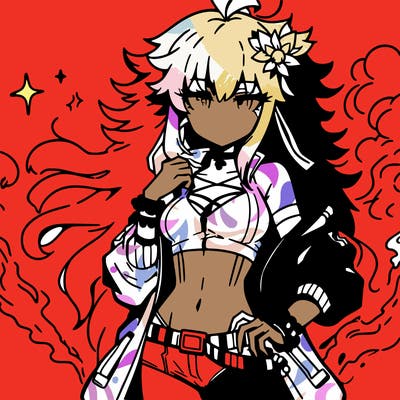 hot baddie anime girl