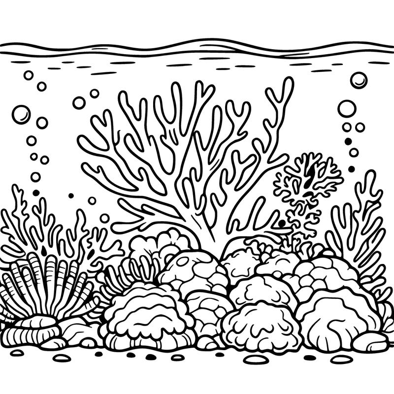 coral-reef out line