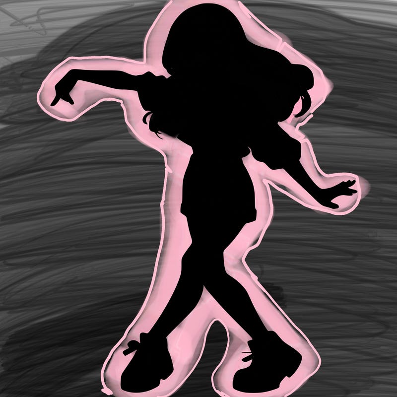 realistic girl danceing