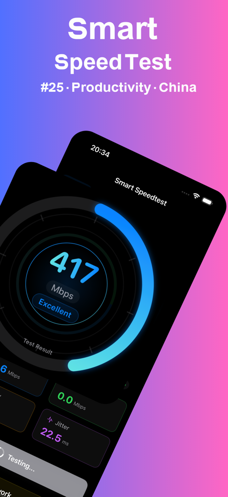 Smart Network Speed Test - Productivity App | MWM