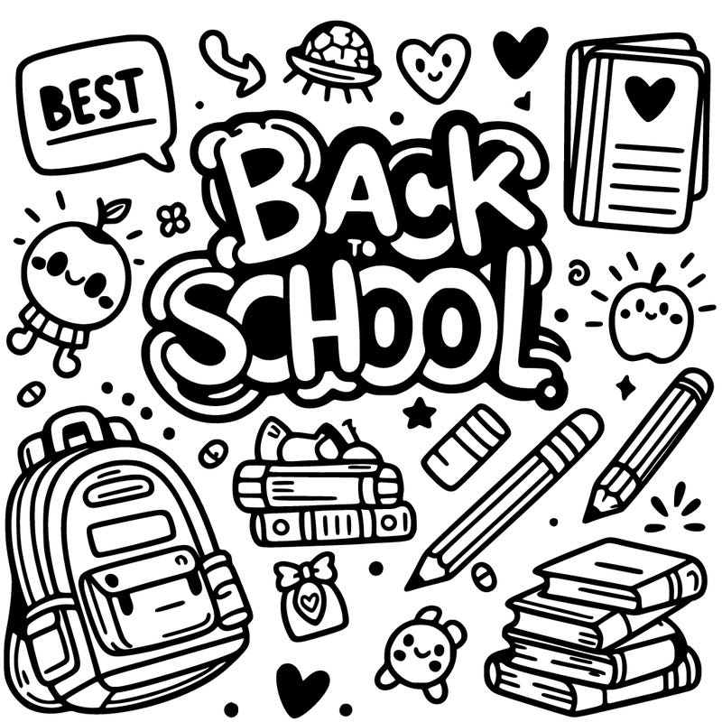 back to school words simple