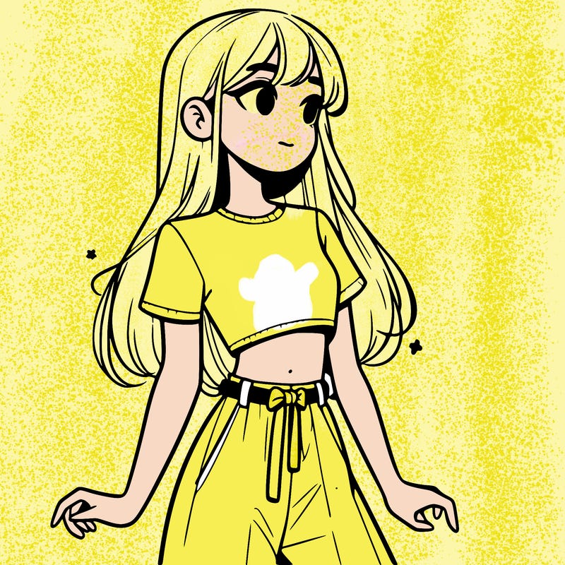girl in a cute crop top