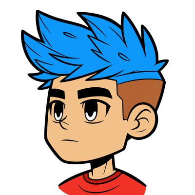 guy with short spikey hair