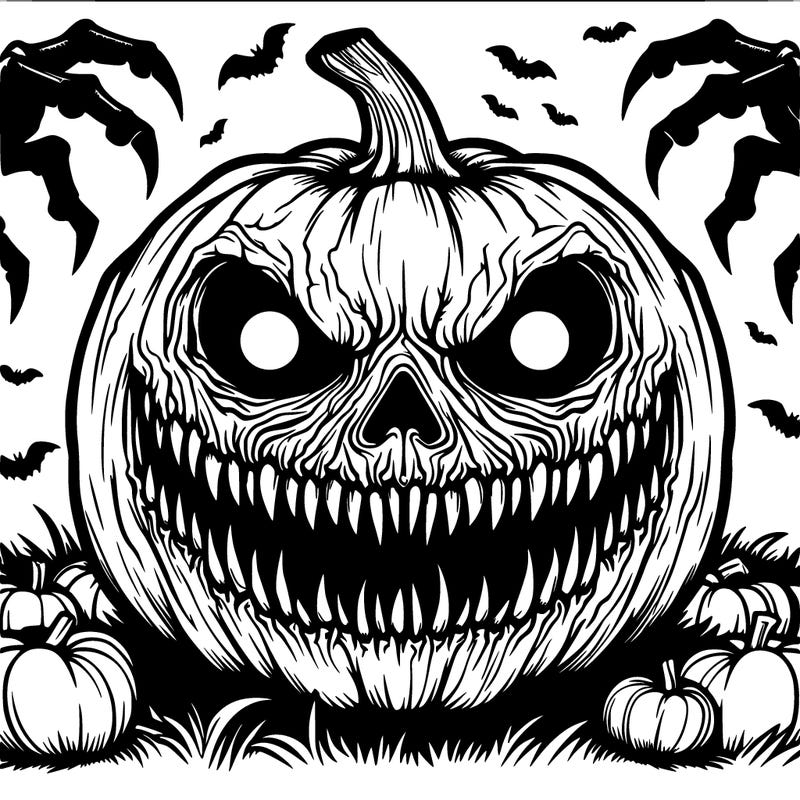 terrifying pumpkin