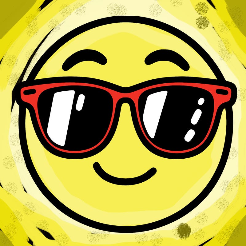 emoji with sunglasses