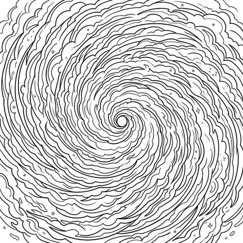 Hurricane Eye Spirals