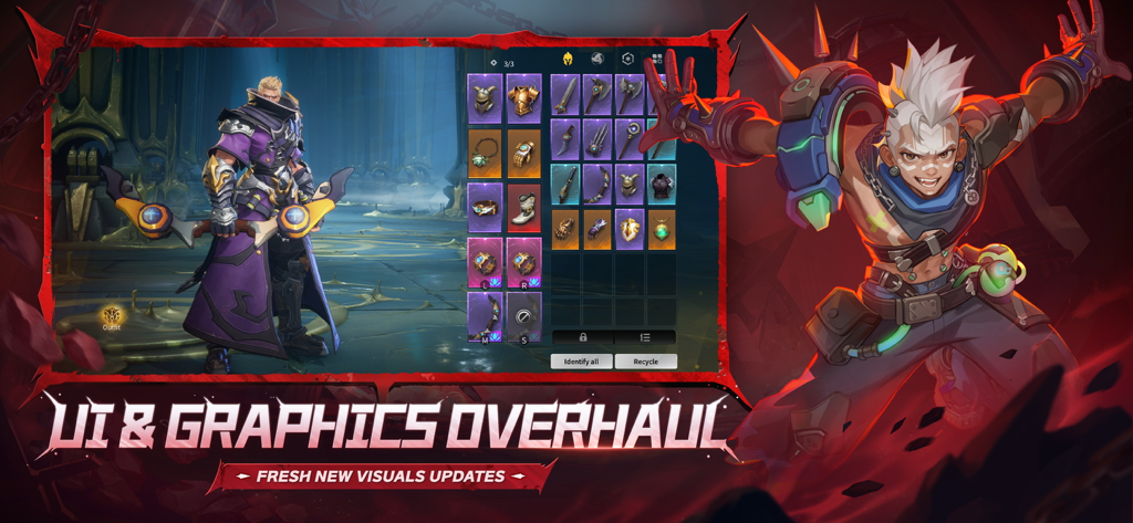Torchlight Infinite character inventory and visual graphics overhaul screen