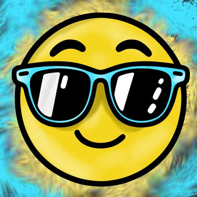 emoji with sunglasses