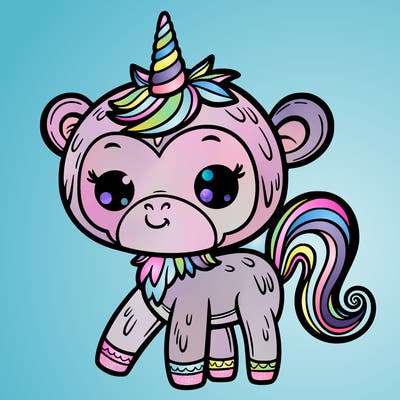 monkey unicorn