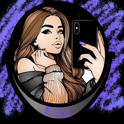 realistic girl taking mirror selfie beautiful