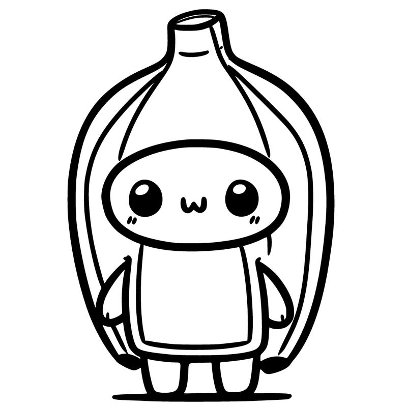 a person with a banana suit