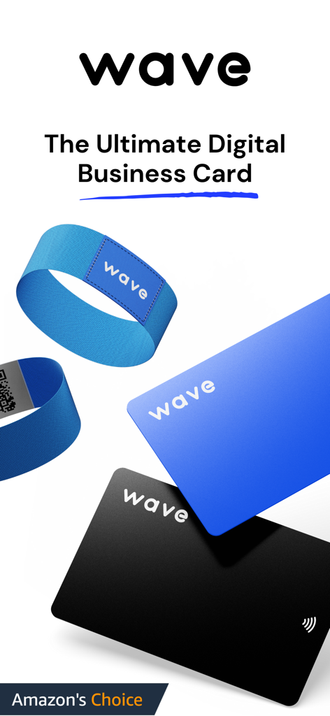Wave: Digital Business Card - Wave digital business cards and smart networking wristbands