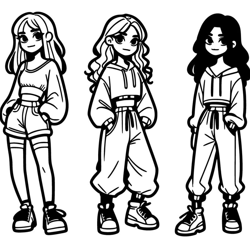 pretty girls wearing baggy clothes