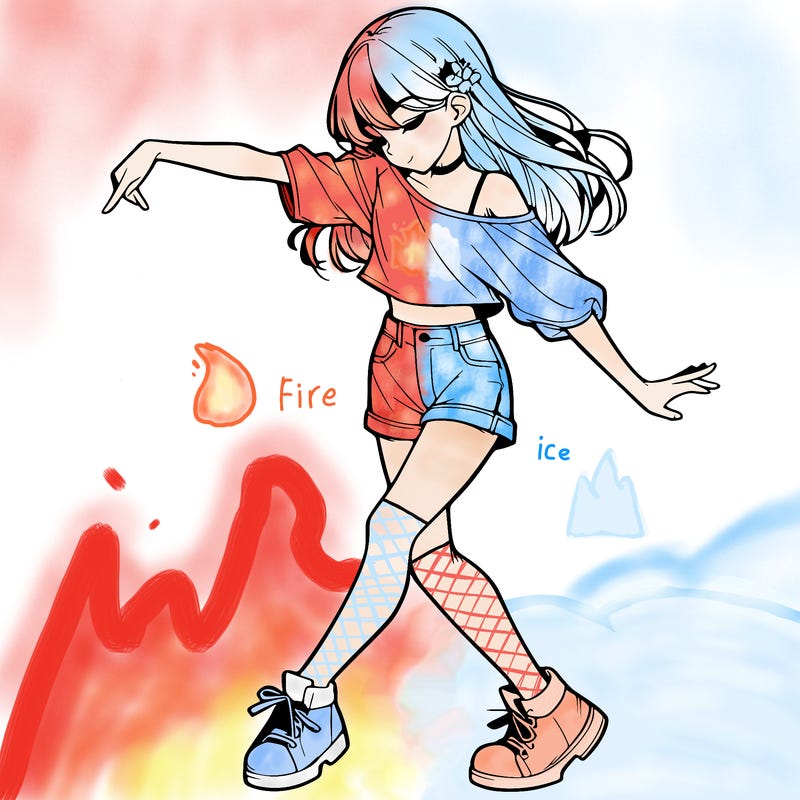 realistic girl danceing