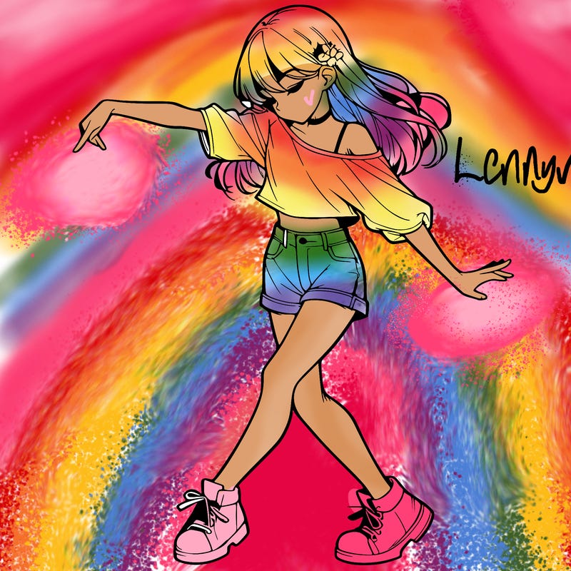 realistic girl danceing