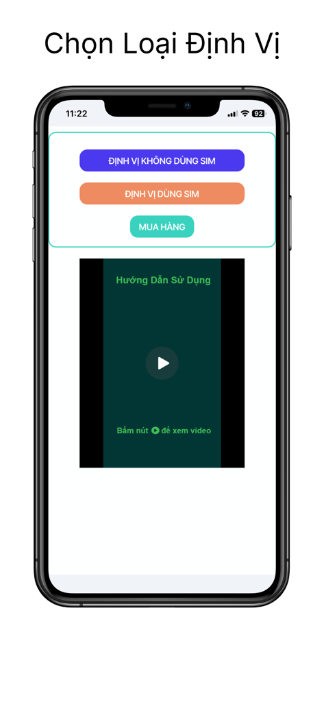 smlink - The SMLink app screen for choosing between tracker types and viewing a setup guide
