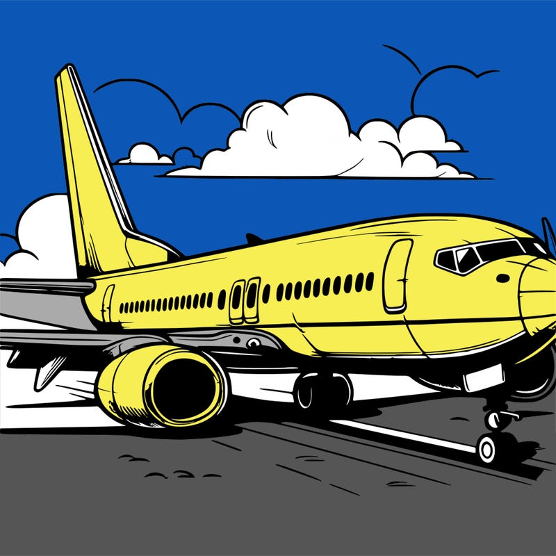 realistic passenger airplane