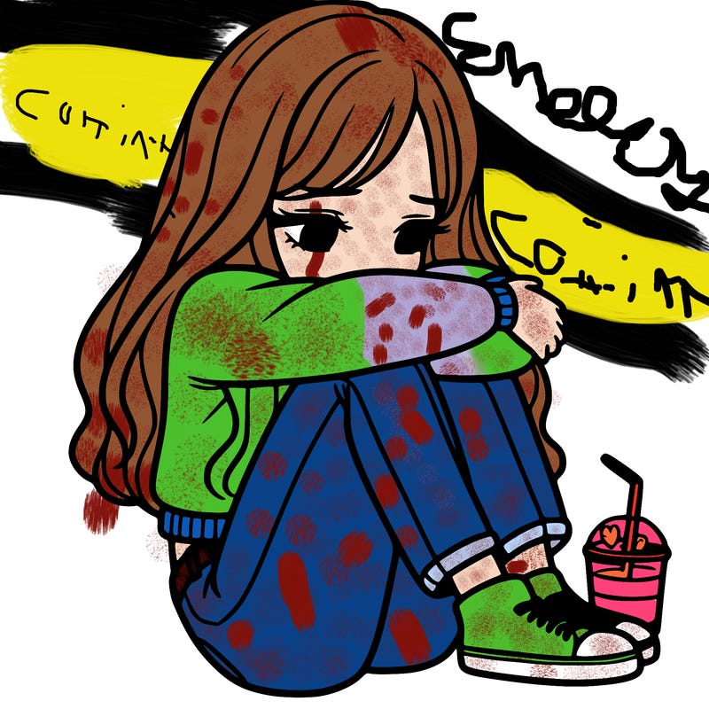 a girl  after a breakup