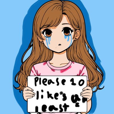 realistic girl holding a sign