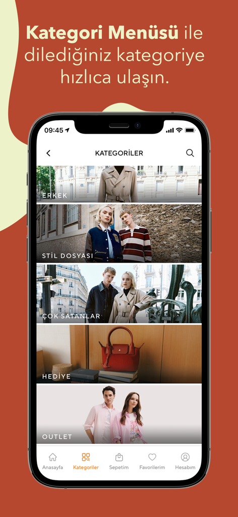 Beymen Club mobile app categories screen showing fashion collections and gift ideas