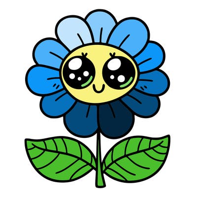 flower with eyes