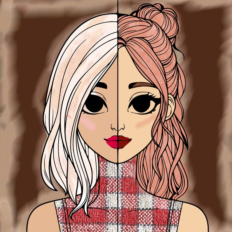 realistic girl split