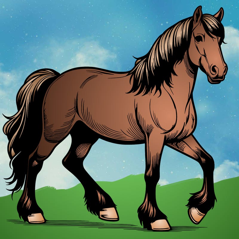 realistic horse