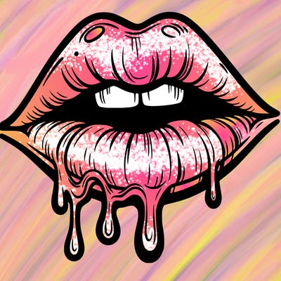 lips that look realistic and drip