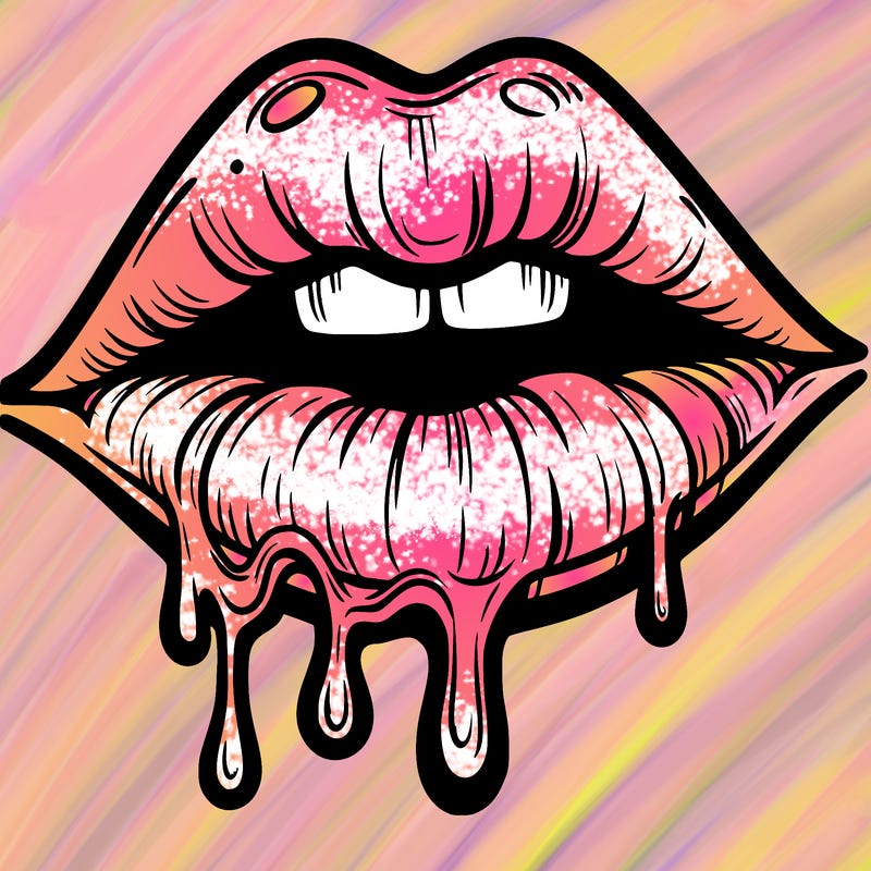 lips that look realistic and drip