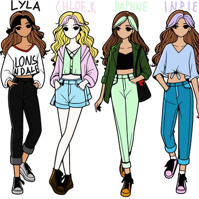 five realistic girls