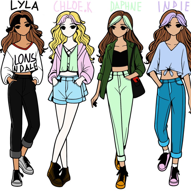 five realistic girls