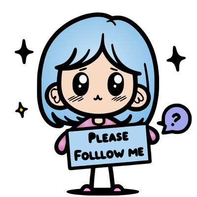 please follow me