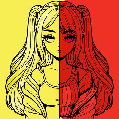 realistic girl split