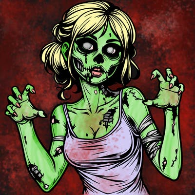 realistic zombie girl