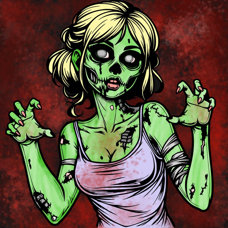 realistic zombie girl