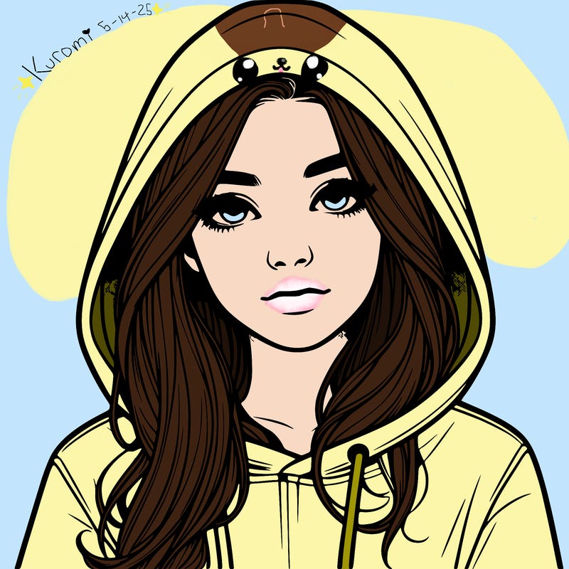 realistic girl with a hoodie