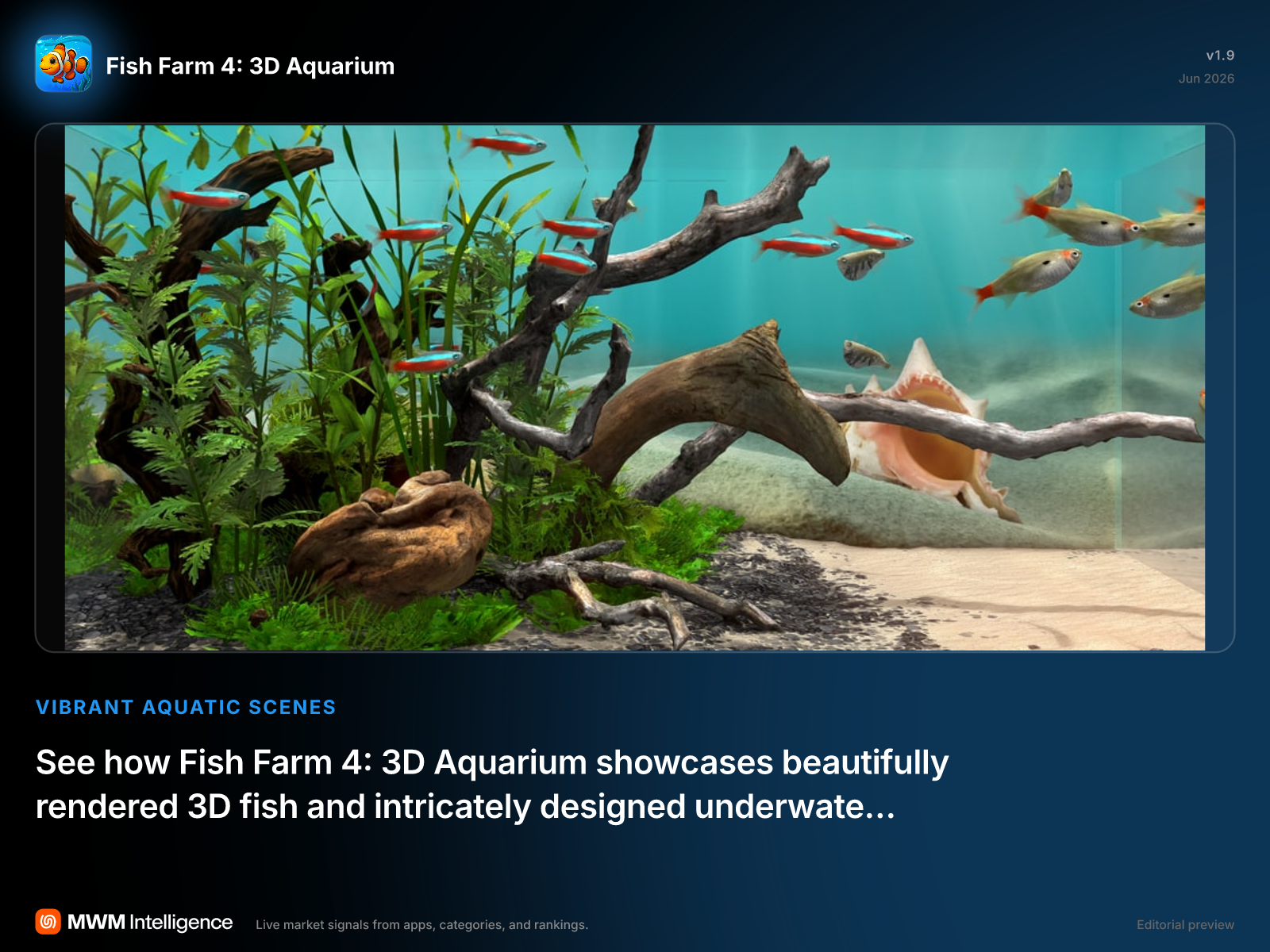 Fish Farm 4: 3D Aquarium - Games App | MWM